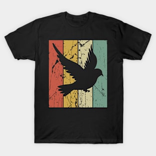 Retro Pigeon Shape Design for Pigeon Lovers T-Shirt